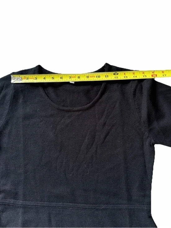 Sandra Darren women’s size M black and white knit sweater dress. Excellent Cond. - Picture 10 of 12